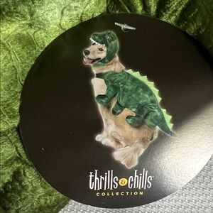 Thrills & Chills Green Dinosaur Dog Costume